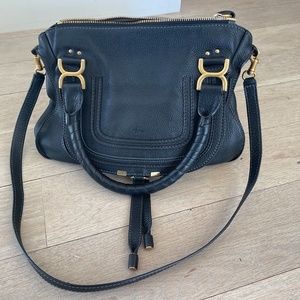 Chloe Marcie Medium Leather Satchel Bag